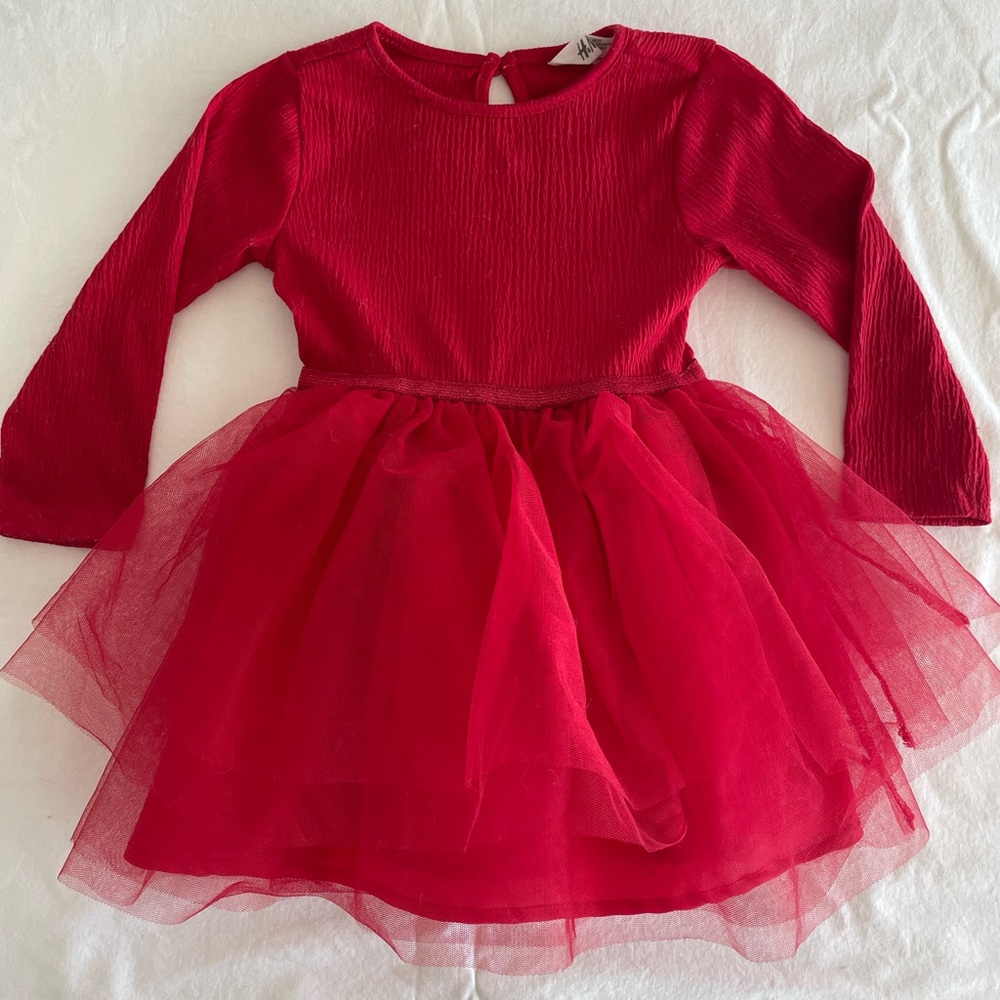 Red Tulle Girls Dress